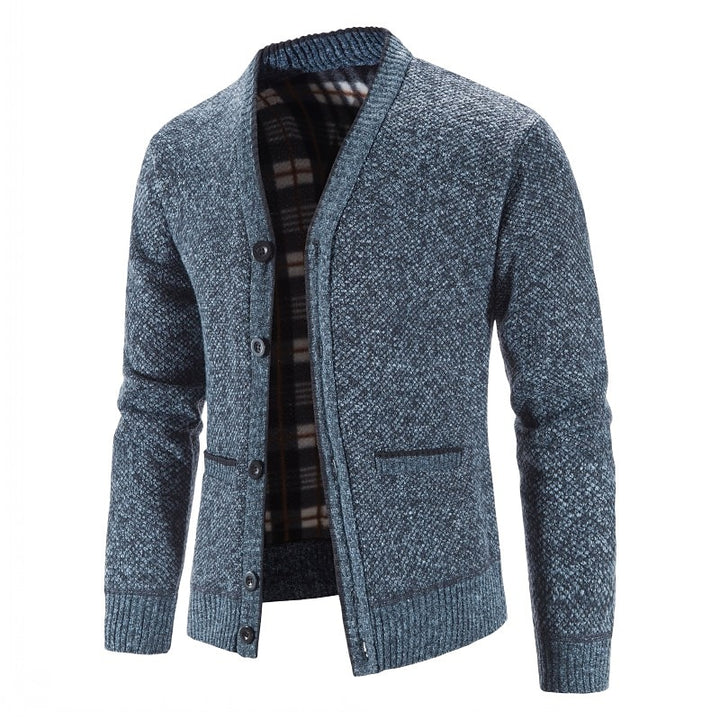 Hugh | Textured V-Neck Cardigan
