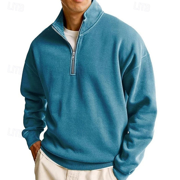 Sutton | Quarter-Zip Stand-Collar Sweatshirt