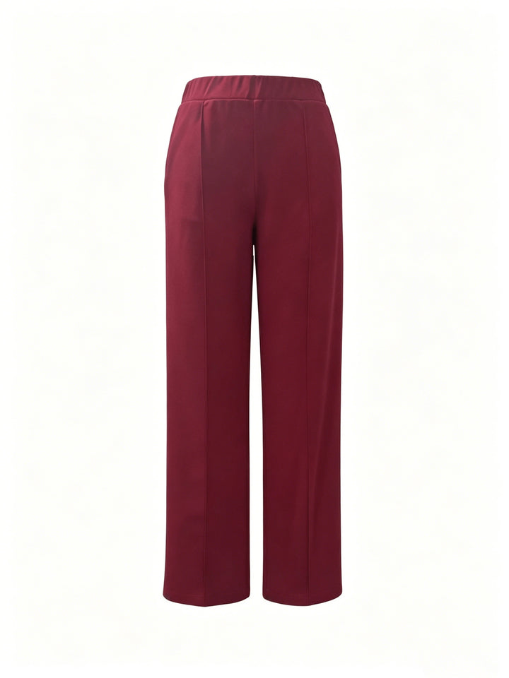 Marlene | High-Waisted Straight-Leg Trousers