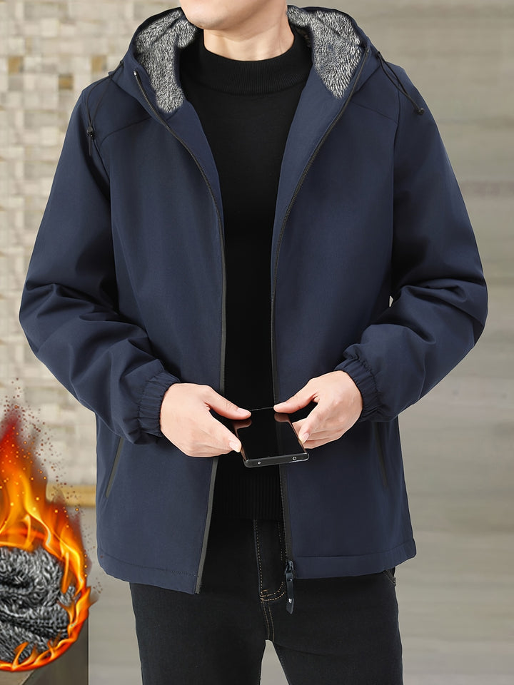 Calvin | Warm Hooded Zip-Up Jacket