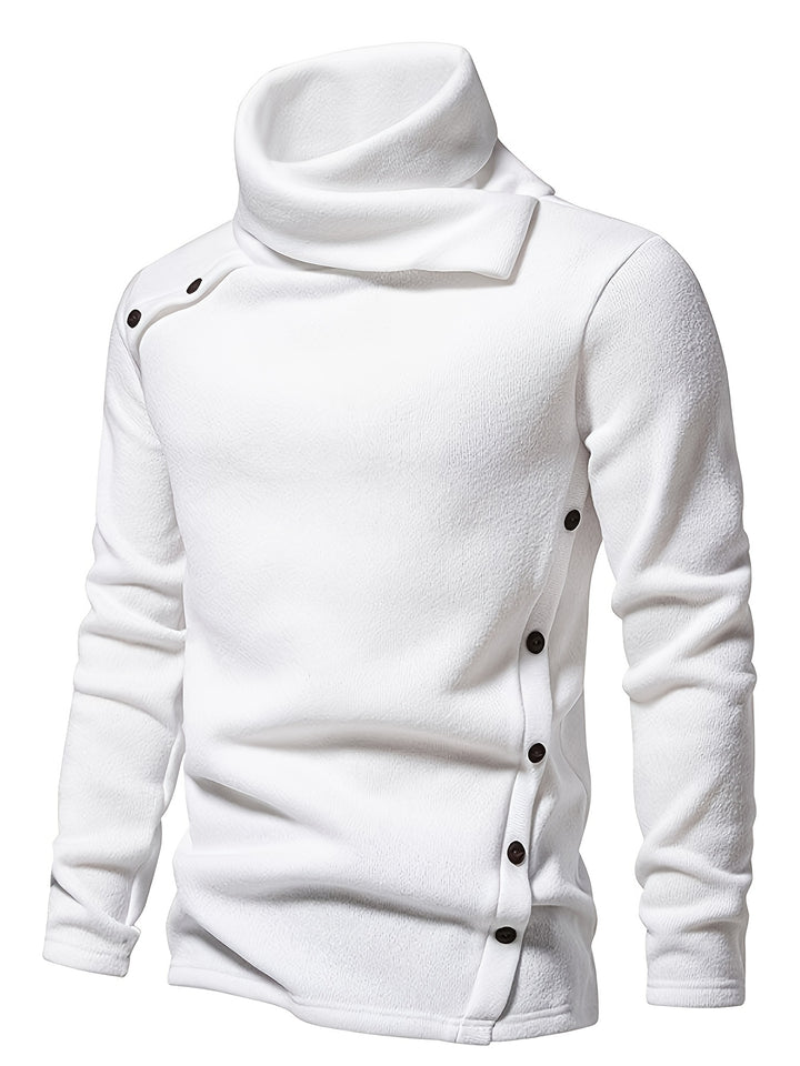 Marcus | Slouch-Neck Button Sweater