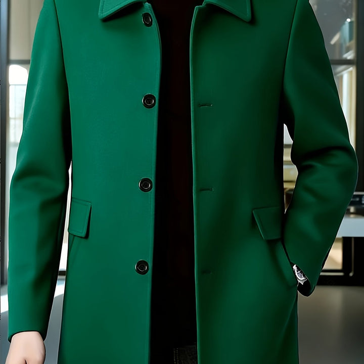 Cedric | Tailored Single-Breasted Overcoat
