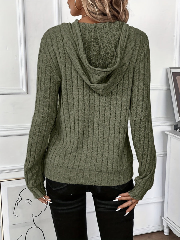 Noreen | Cosy Ribbed Hoodie