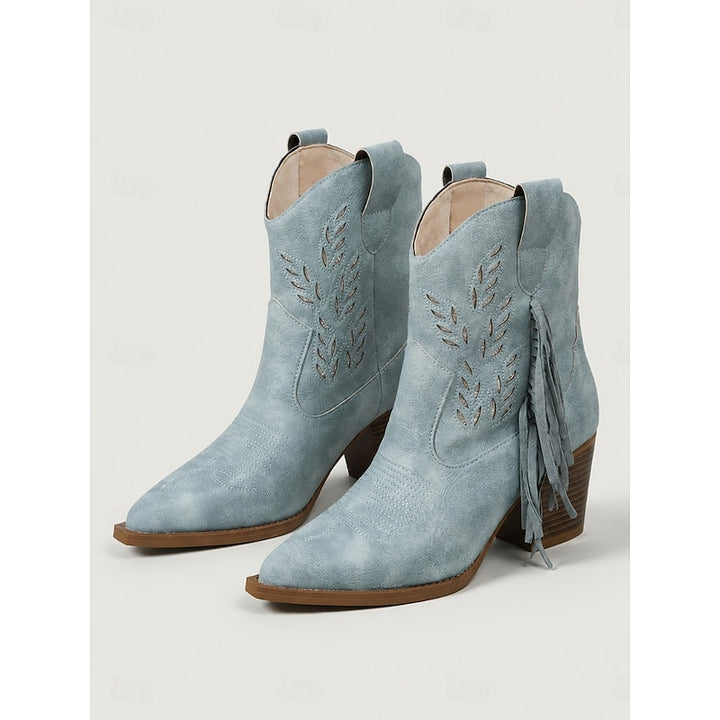 Sloane | Western Tassel Ankle Boots