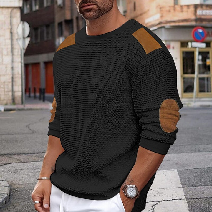Reid | Textured Crew Neck Sweater
