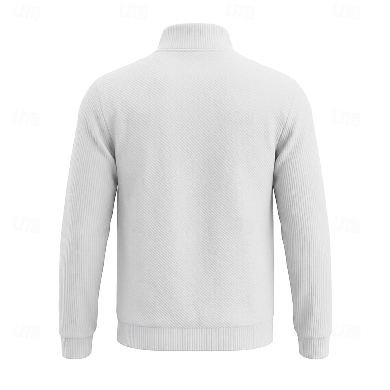 Grady | Textured Quarter-Zip Pullover