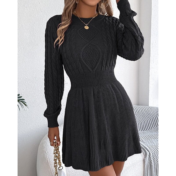 Harriet | Cable-Knit Christmas Sweater Dress