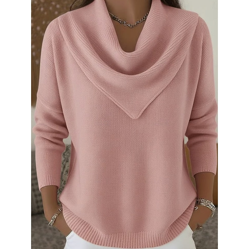 Ottilie | Draped Cowl-Neck Jumper