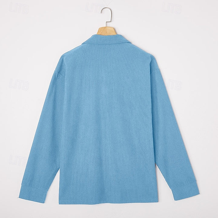 Julian | Textured Long-Sleeve Polo Shirt
