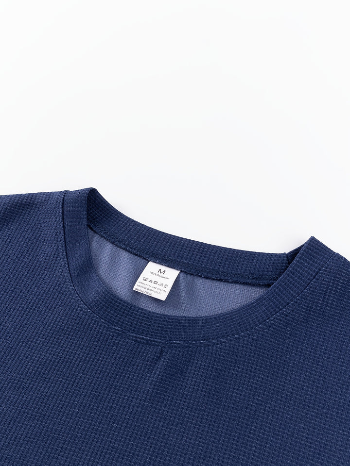 Frederick | Textured Waffle-Knit Long Sleeve Top