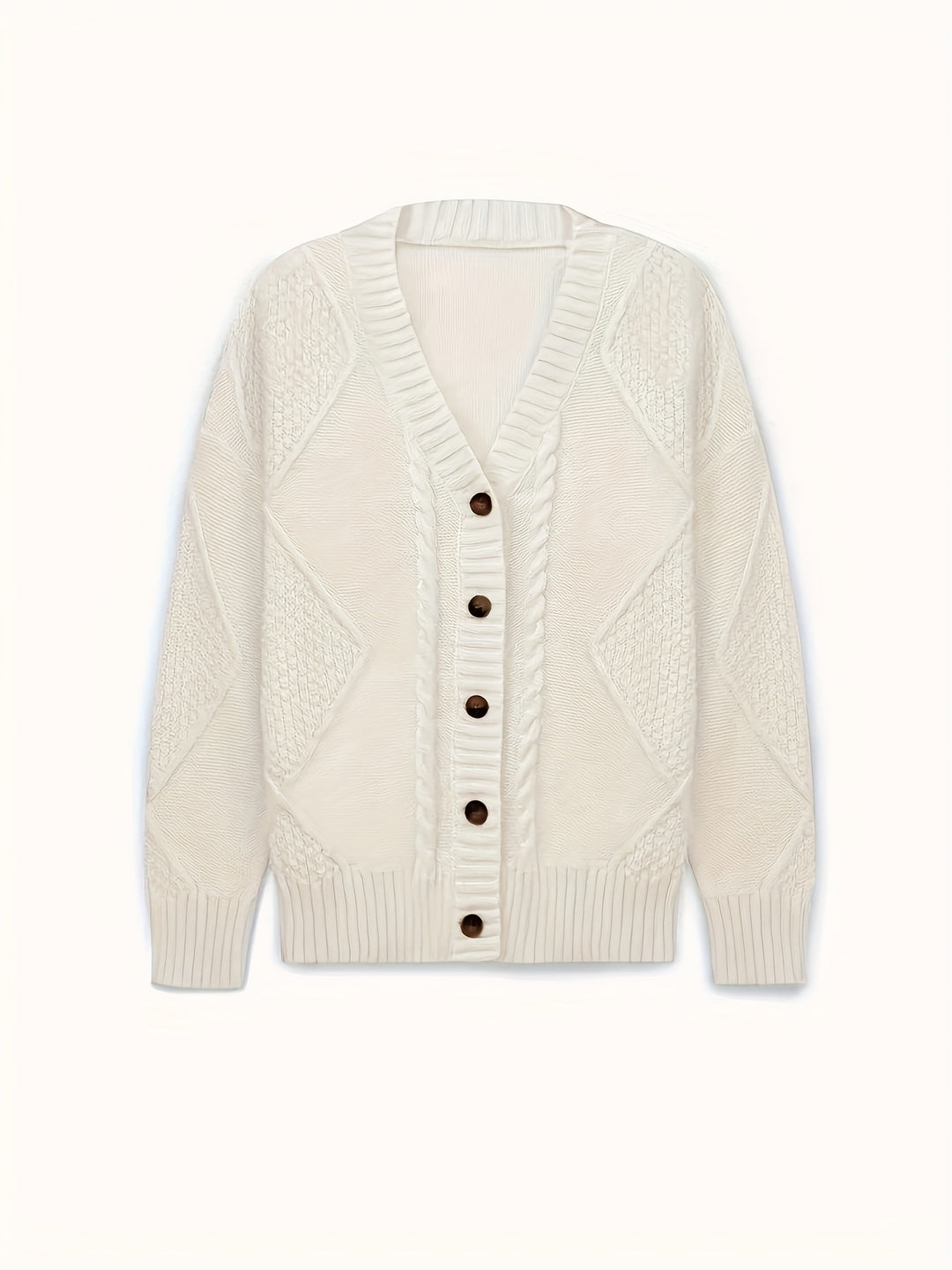 Harlow | Cable-Knit Button Cardigan