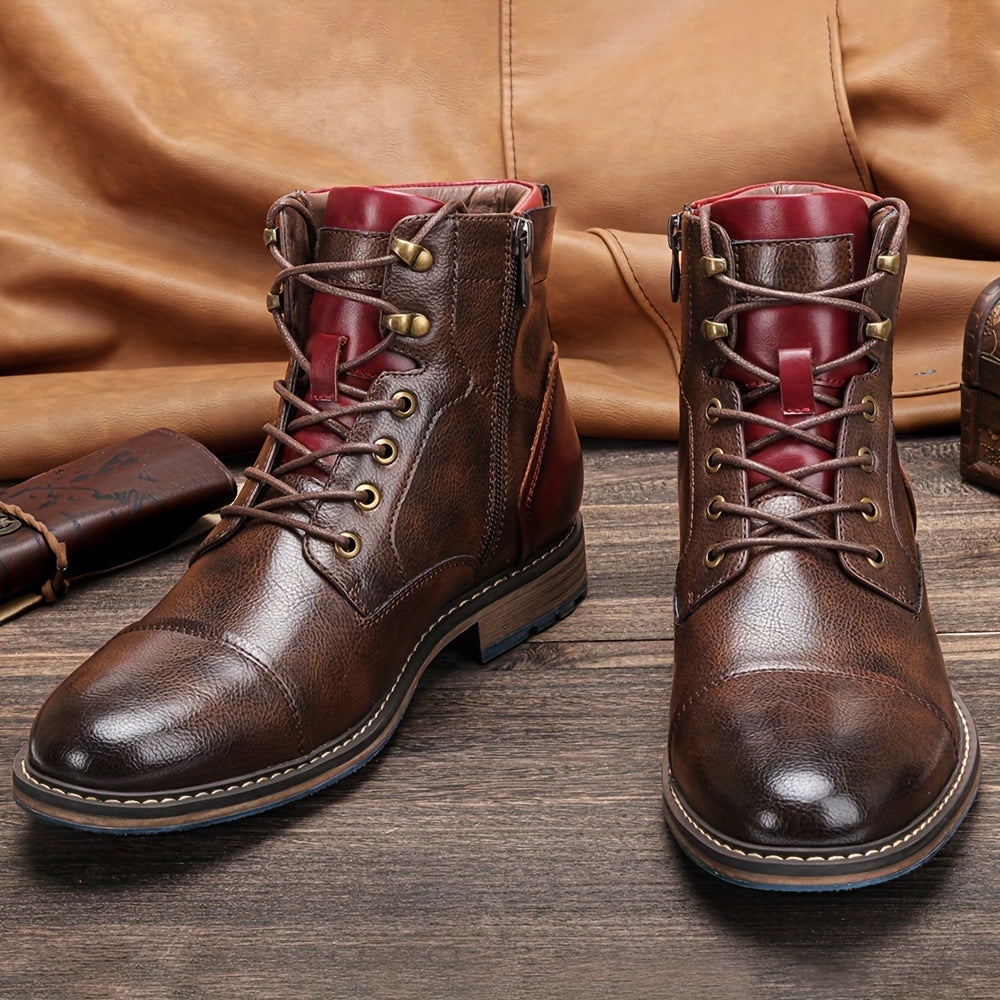 Wallace | Cap-Toe Lace-Up Boots
