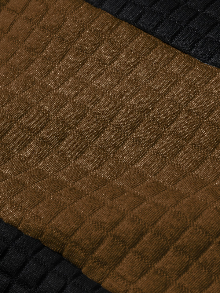 Rutherford | Textured Colour-Block Hoodie