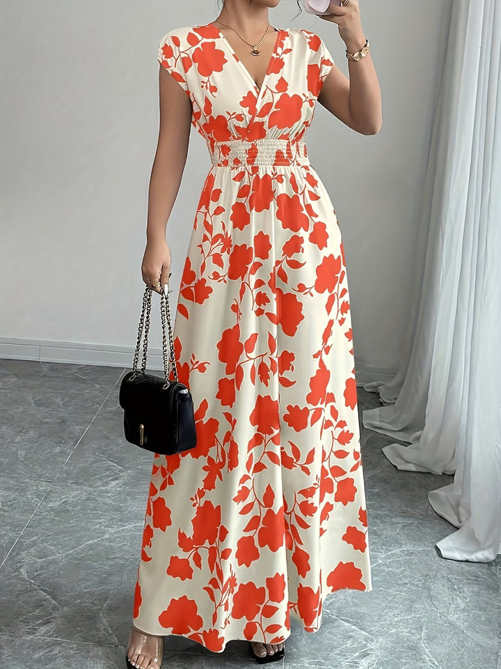 Sariyah | Elegant V-Neck Sleeveless Dress