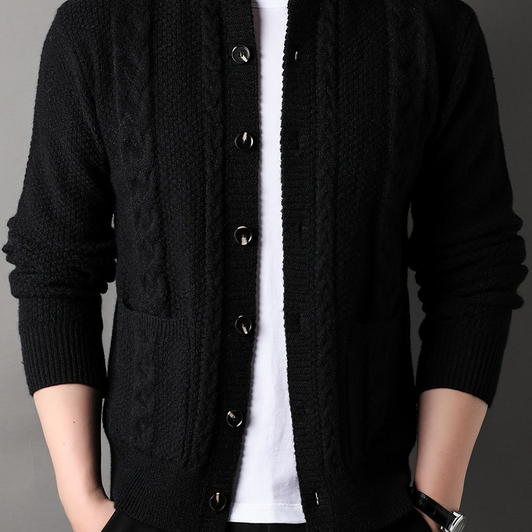 Percival | Textured Button-Front Cardigan