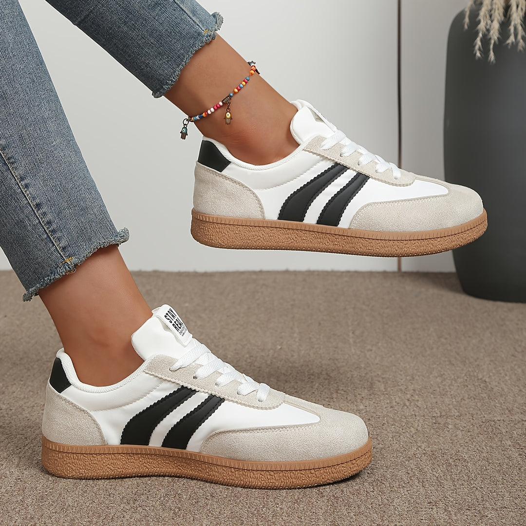 Sienna | Classic Striped Sneakers