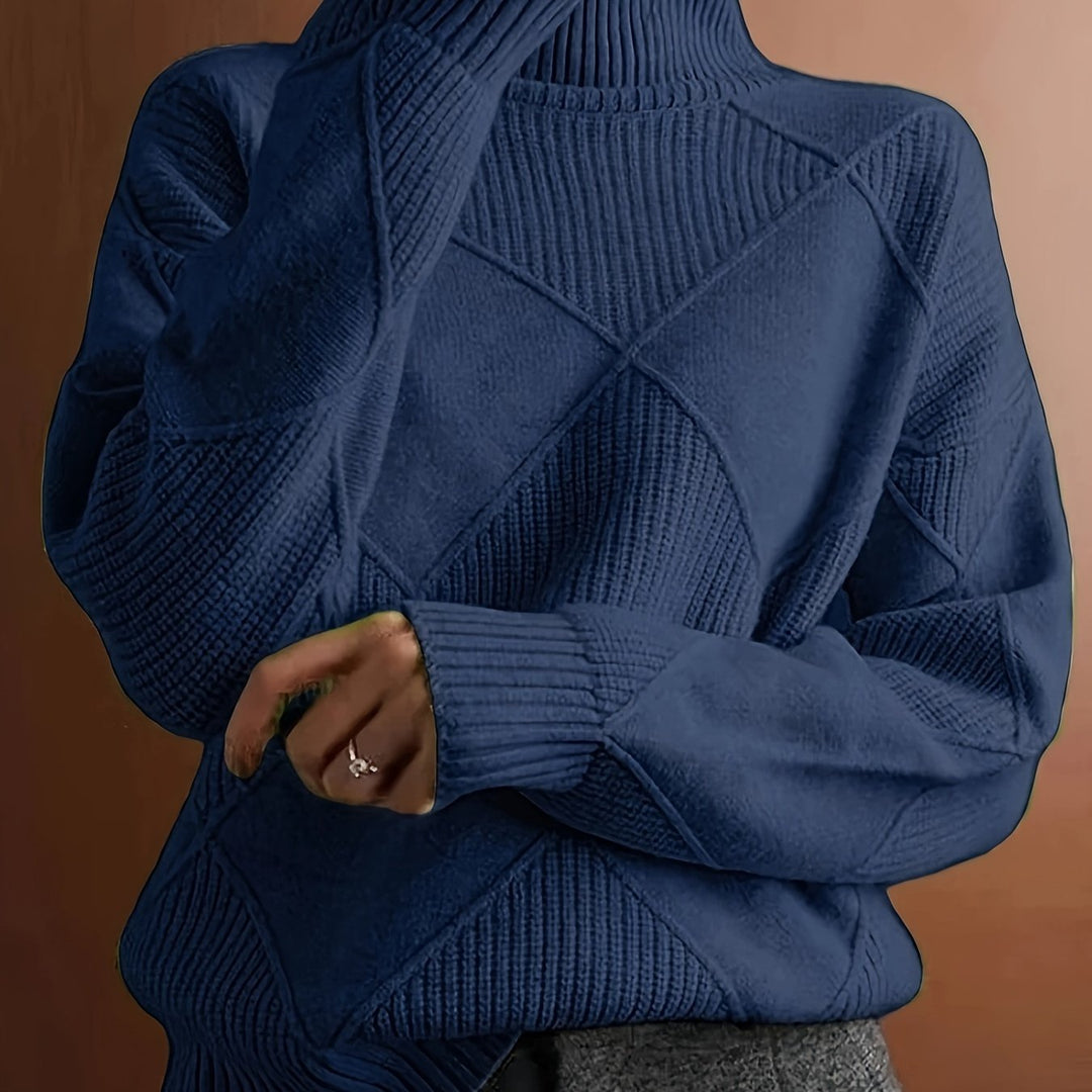 Freya | Textured Turtleneck Sweater