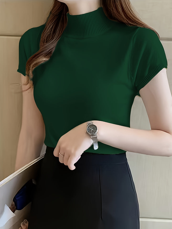 Camryn | Refined Half-Turtleneck Top