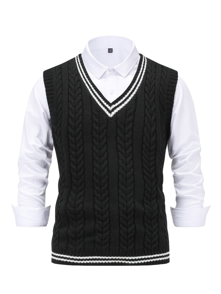 Lionel | Classic Cable-Knit Sweater Vest