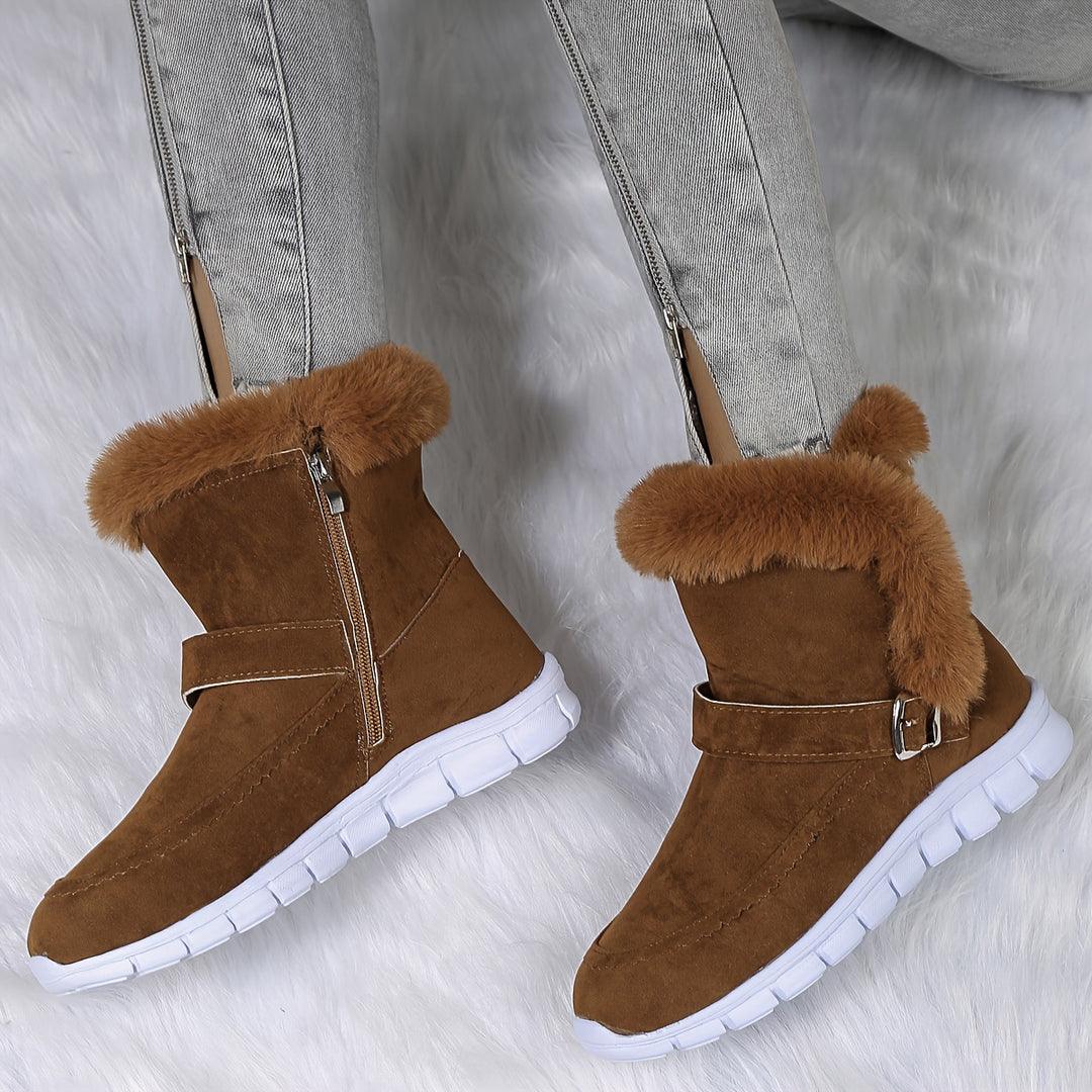 Mabel | Cosy Fur-Trimmed Winter Boots