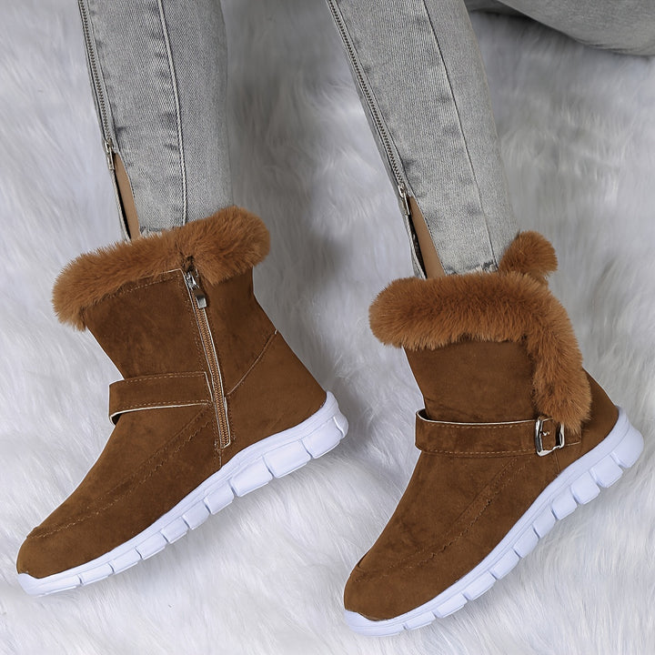 Mabel | Cosy Fur-Trimmed Winter Boots