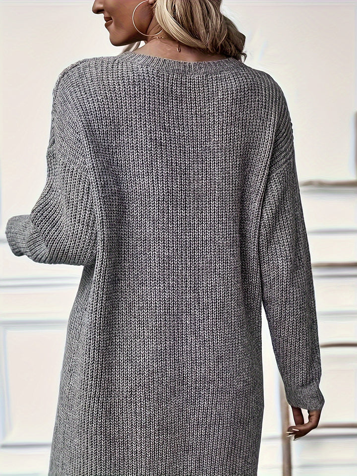Larissa | Wrap-Front Knitted Dress