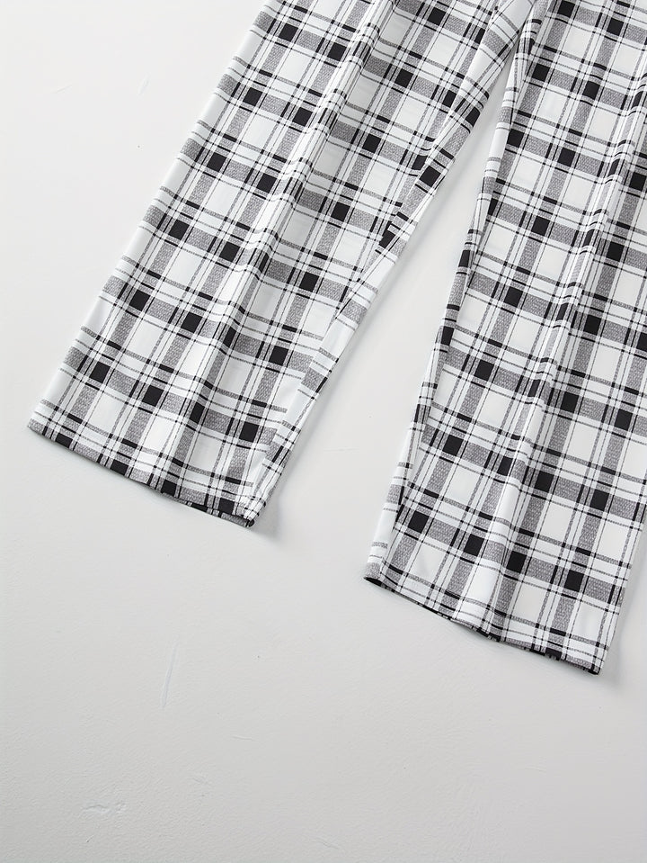 Miles | Relaxed Checked Two-Piece Set