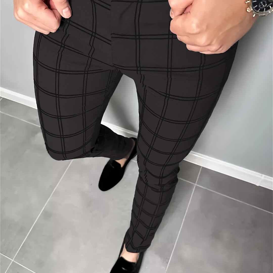 Ellison | Slim-Fit Checked Trousers