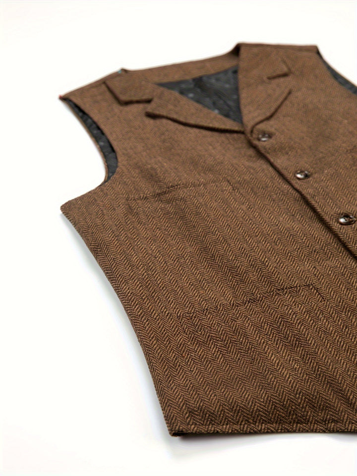 Rhodes | Heritage Herringbone Waistcoat