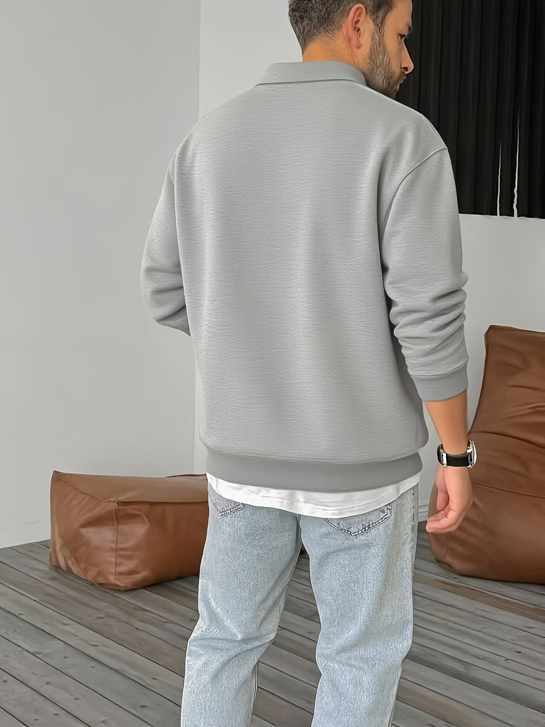 Gideon | Collared Half-Zip Sweatshirt
