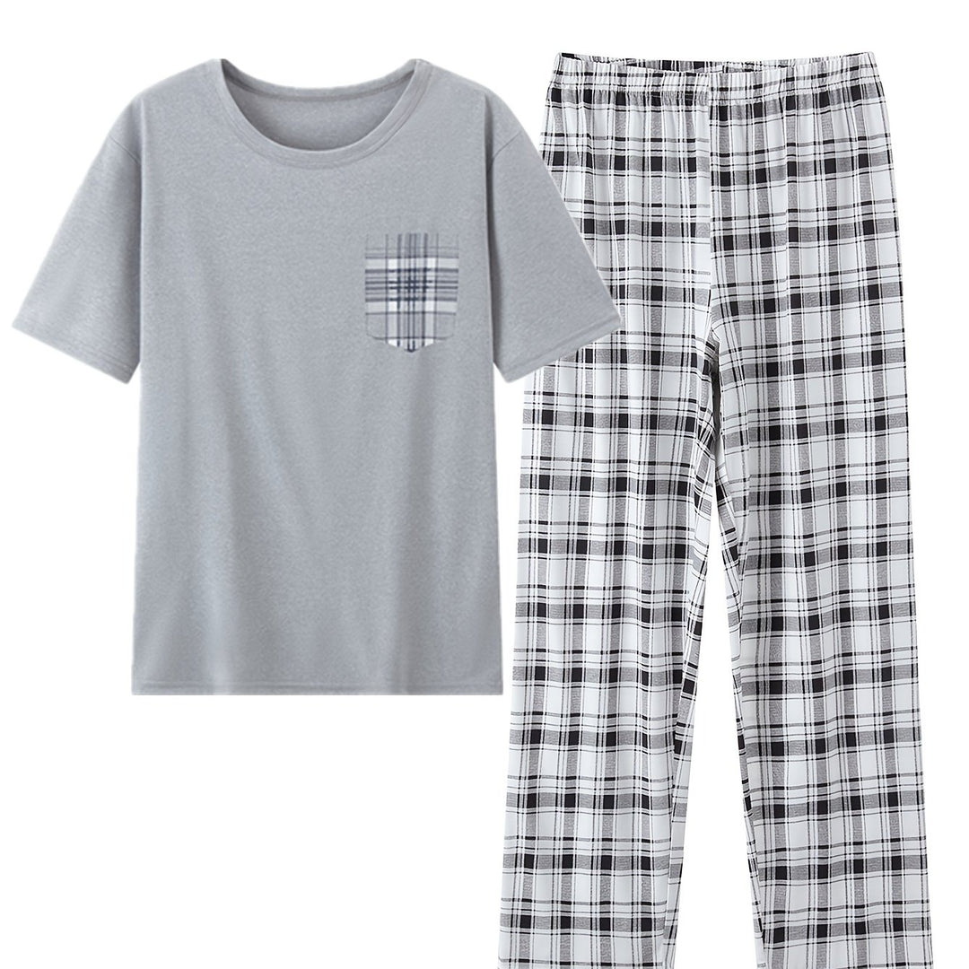 Miles | Relaxed Checked Two-Piece Set