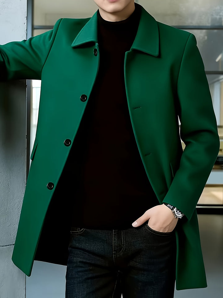 Cedric | Tailored Single-Breasted Overcoat