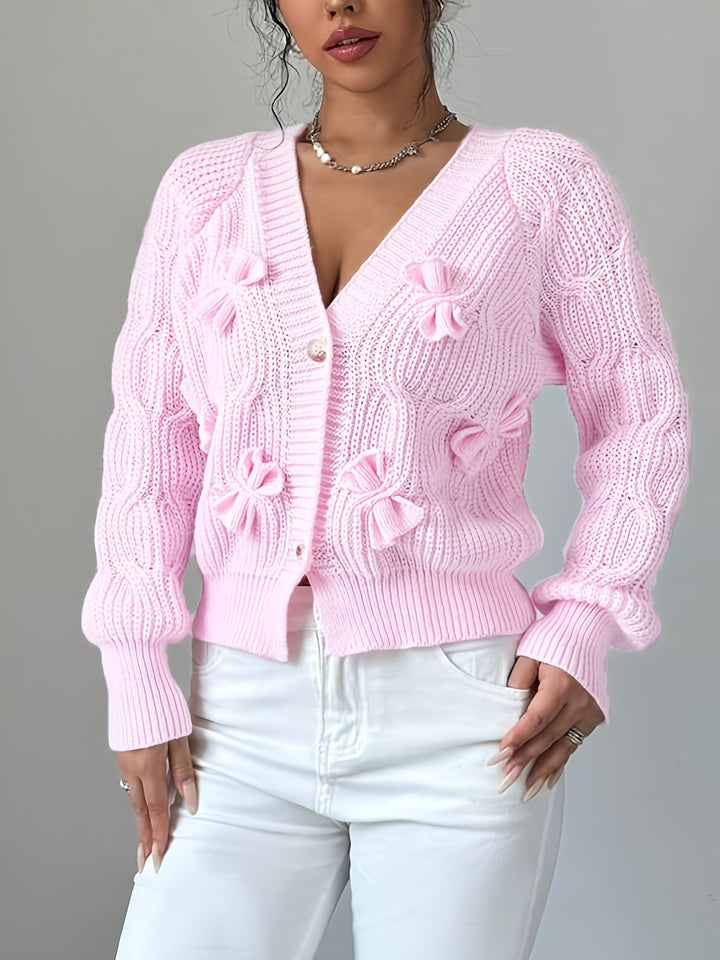 Primrose | Soft Bow-Detail Cardigan