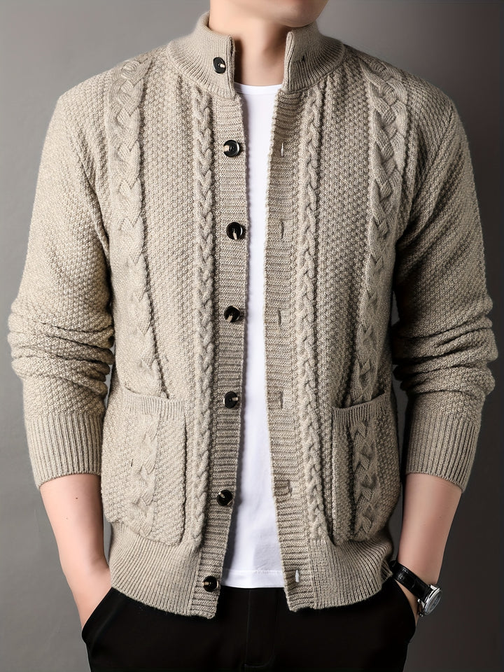 Percival | Textured Button-Front Cardigan