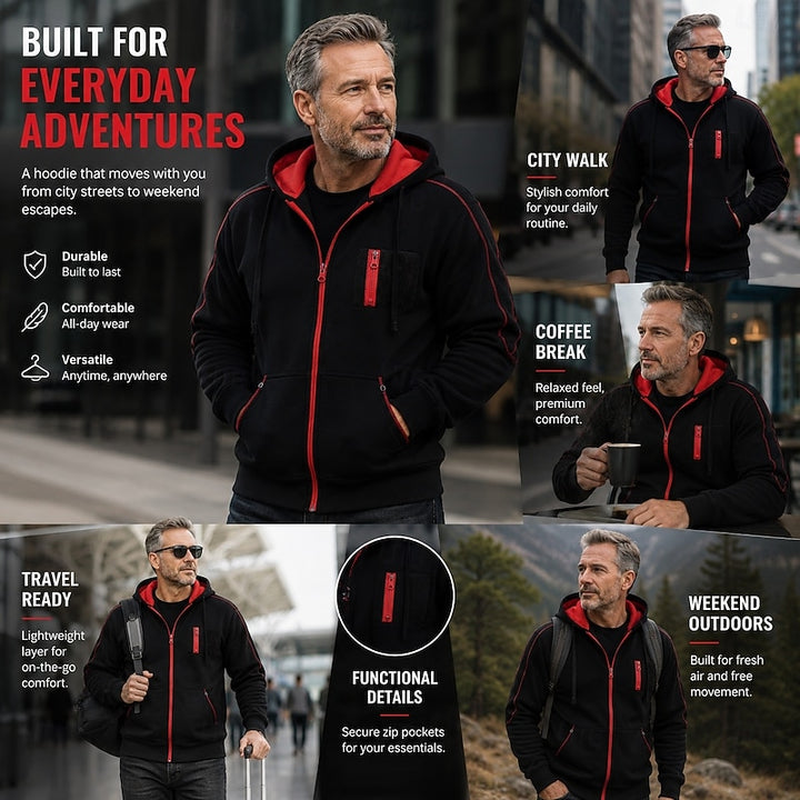 Donovan | Full-Zip Hooded Jacket