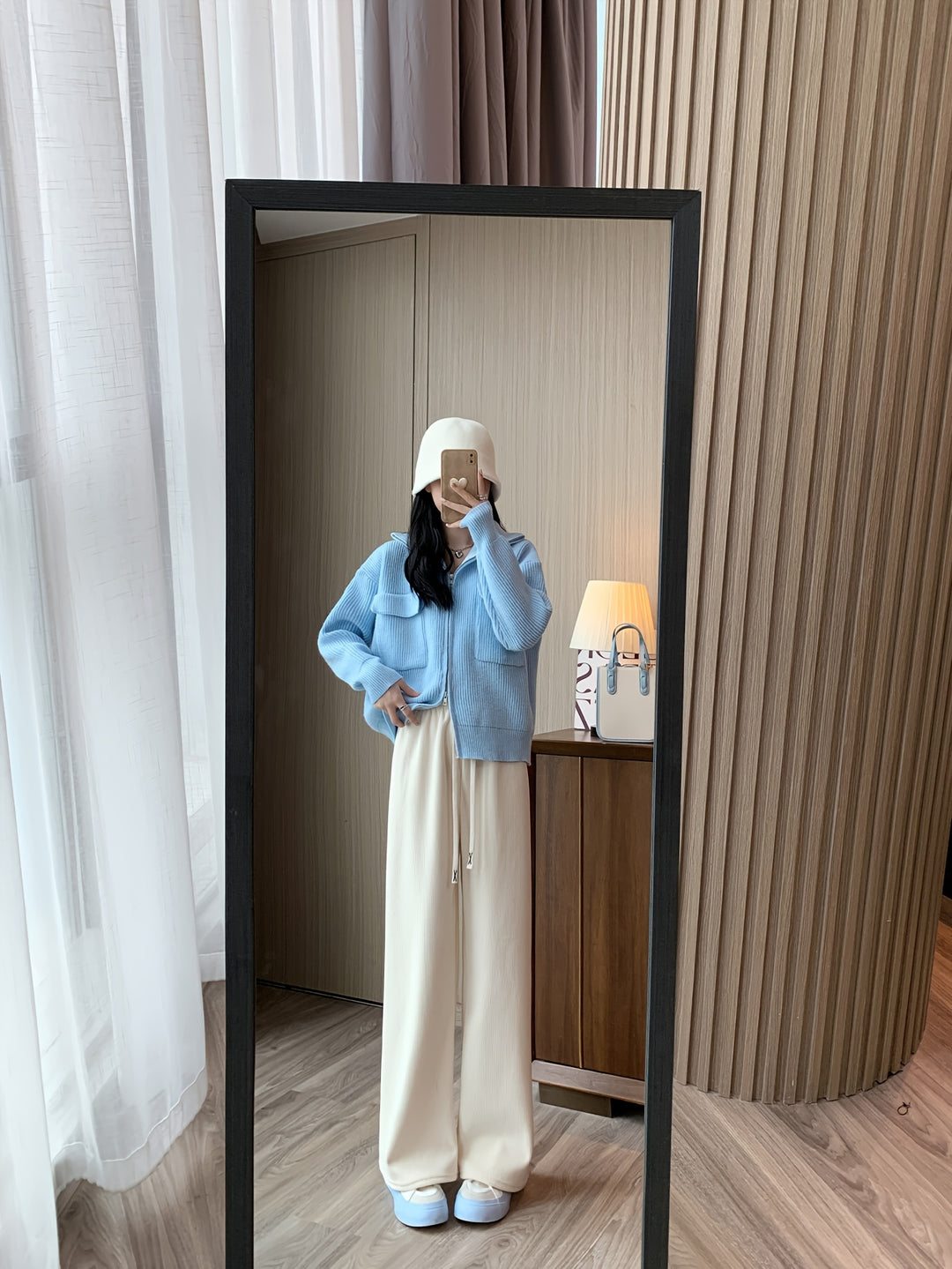 Lena | Fleece-Lined Wide-Leg Trousers