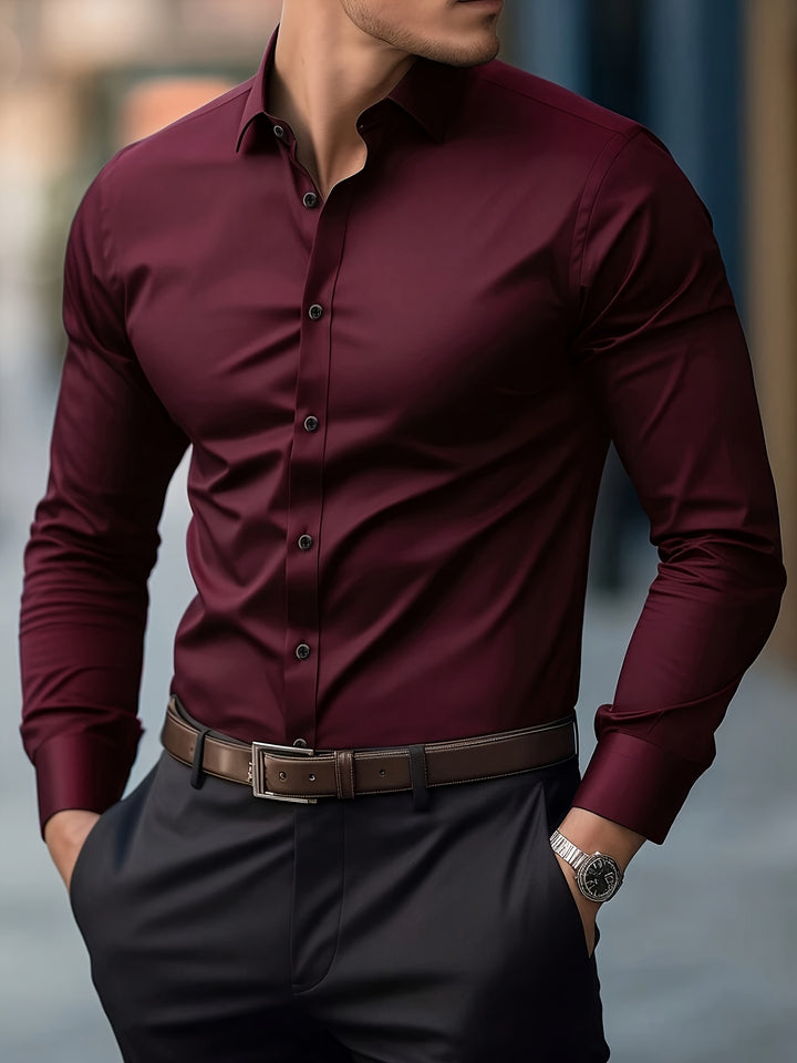 Leon | Refined Long Sleeve Business Shirt