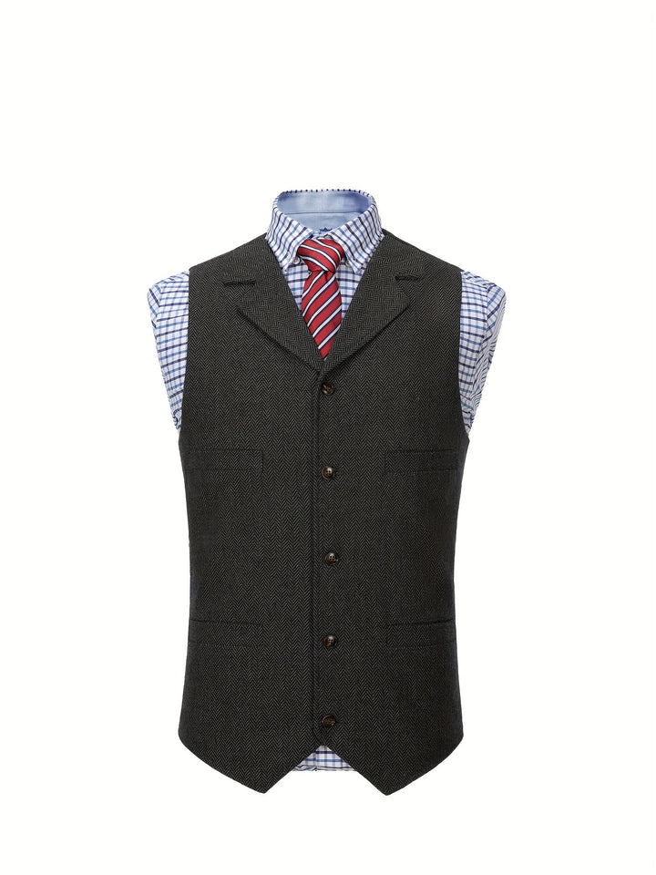 Rhodes | Heritage Herringbone Waistcoat