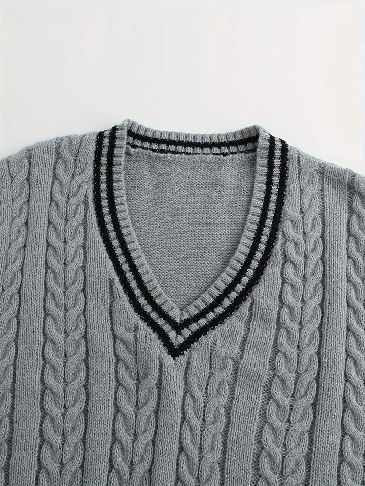 Lionel | Classic Cable-Knit Sweater Vest