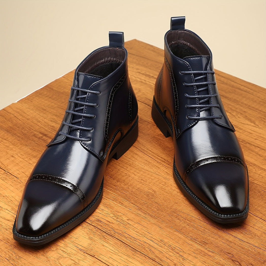 Redmond | Refined Cap-Toe Lace-Up Boots