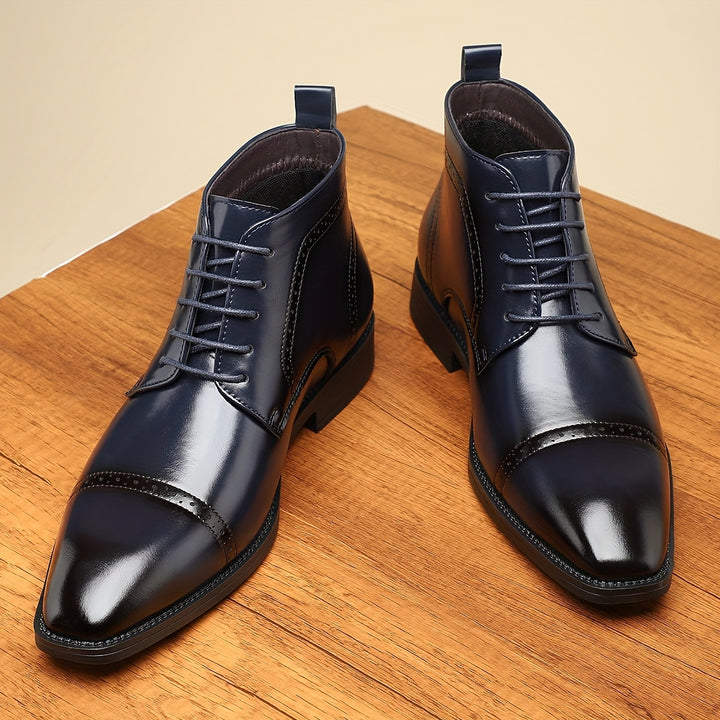 Redmond | Refined Cap-Toe Lace-Up Boots