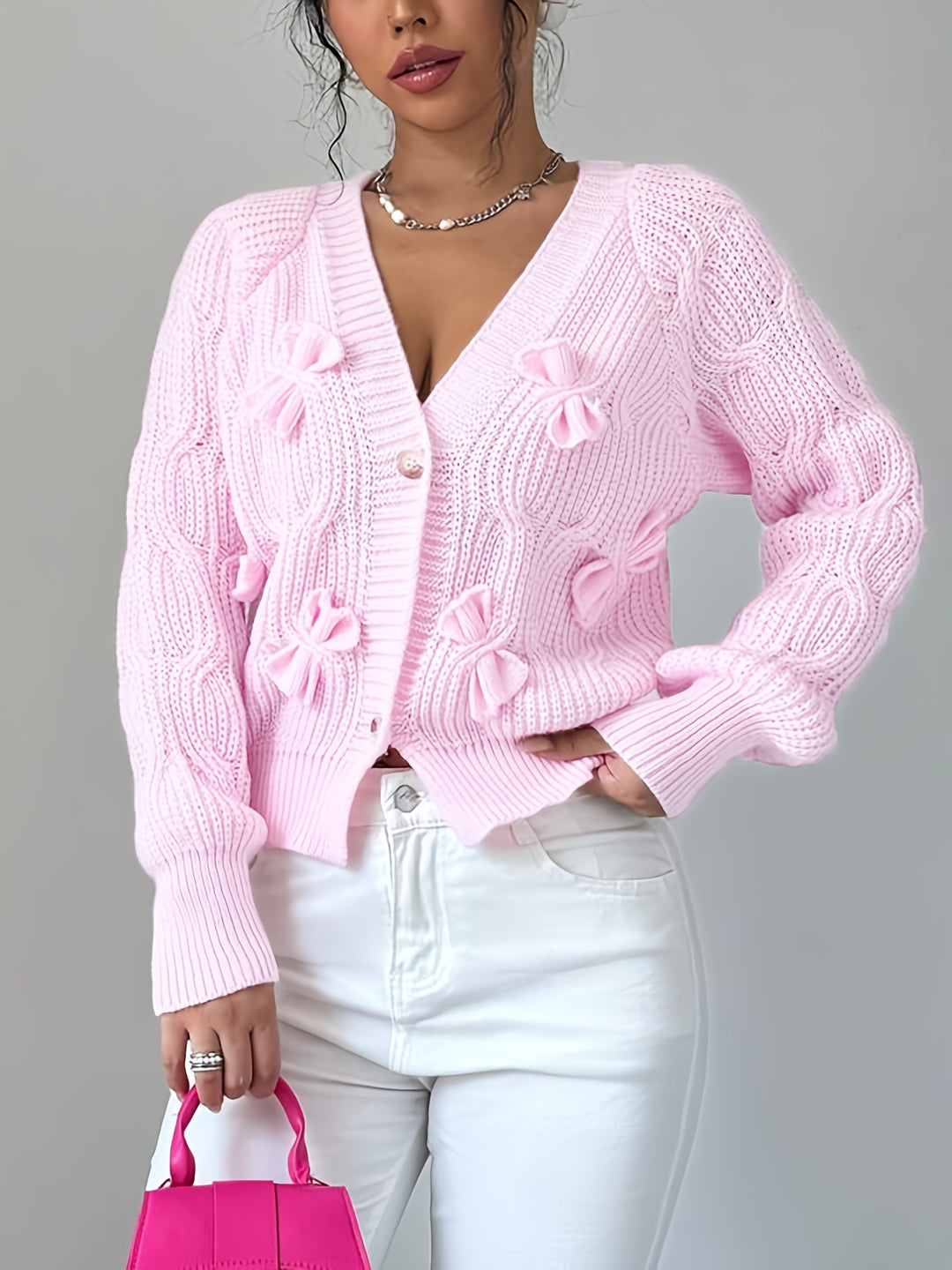 Primrose | Soft Bow-Detail Cardigan