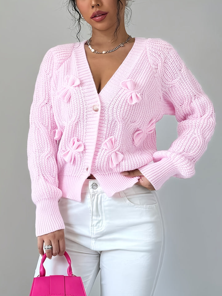 Primrose | Soft Bow-Detail Cardigan