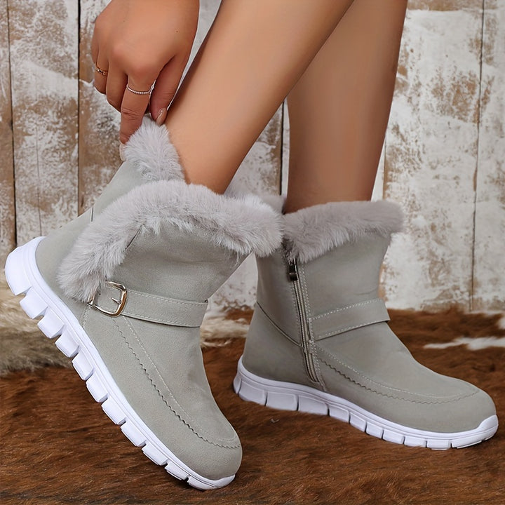Mabel | Cosy Fur-Trimmed Winter Boots