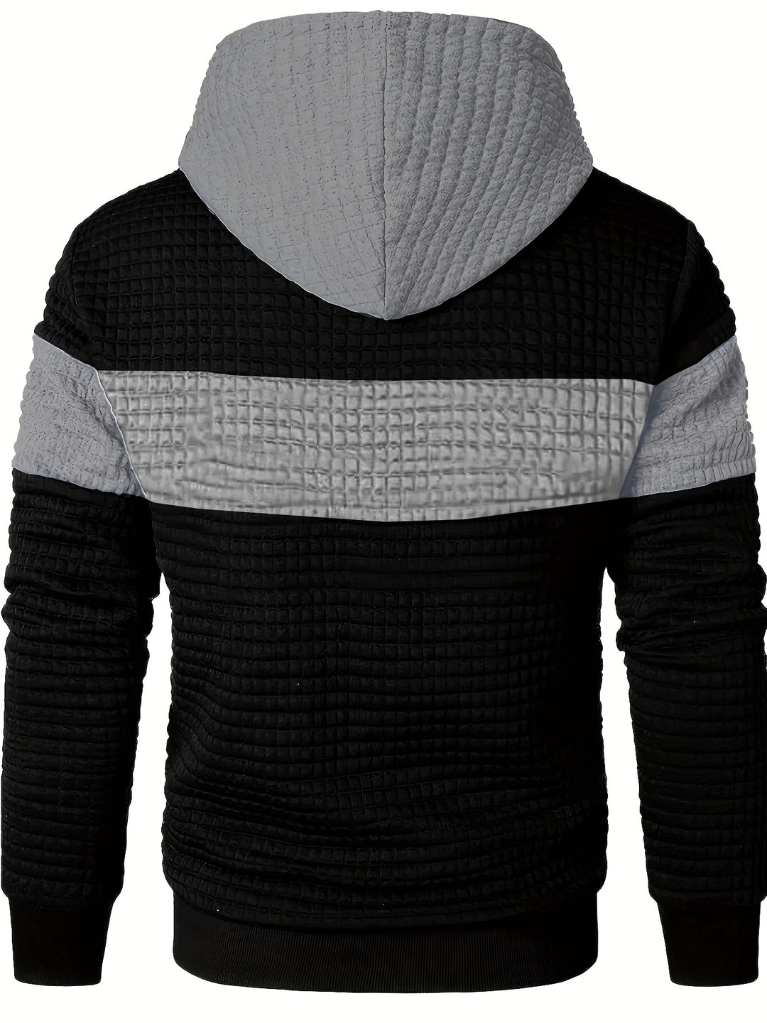 Rutherford | Textured Colour-Block Hoodie