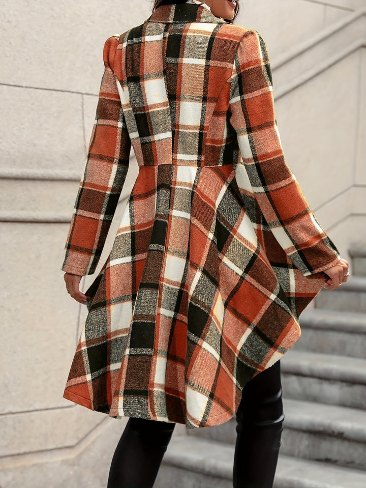Marlena | Checked Peplum Jacket