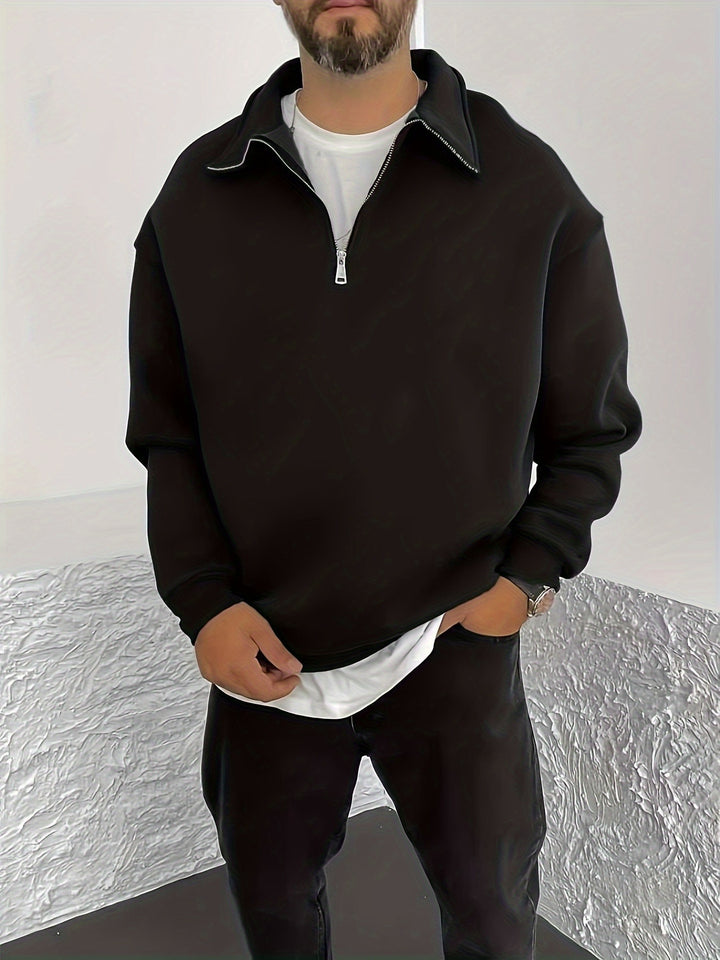 Gideon | Collared Half-Zip Sweatshirt