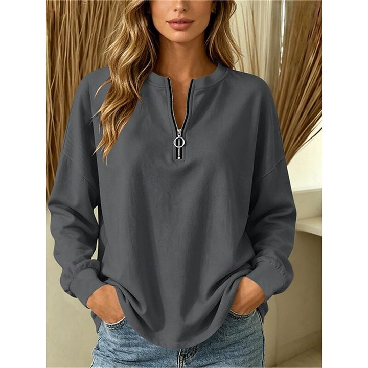 Louisa | Quarter-Zip Relaxed Top