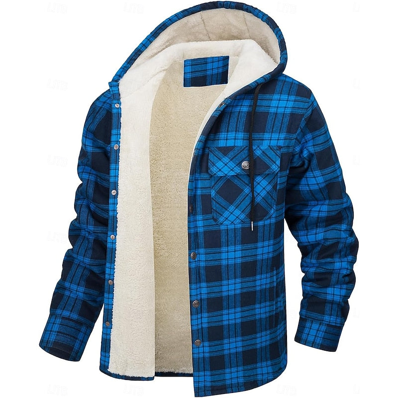 Graham | Hooded Check Shirt Jacket
