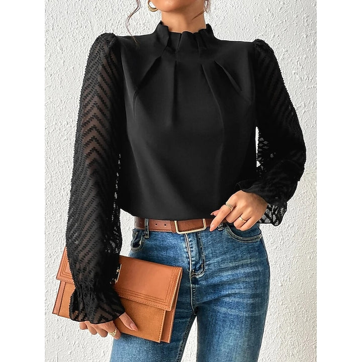 Maribel | Elegant High-Neck Blouse